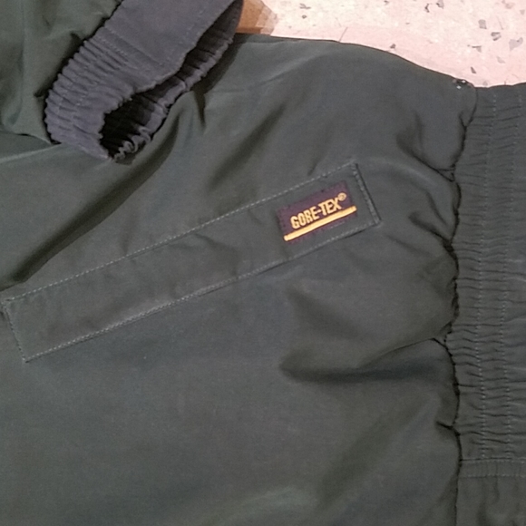 Tourney gore tex mens dark green button front windbreaker size xl - Picture 3 of 7